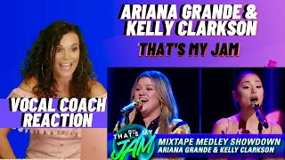 Ariana Grande amp Kelly Clarkson Thats My Jam Vocal Coach Reaction [upl. by Sterne]