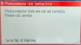 Photoconductor Units are not set correctly in Ricoh [upl. by Torey864]