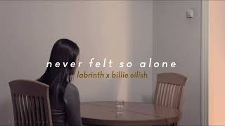 Labrinth x Billie Eilish  Never Felt So Alone Lyrics Türkçe Çeviri [upl. by Markman897]