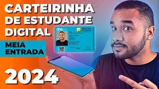 Saiba como fazer a Carteirinha de Estudante Digital 2024 MeiaEntrada [upl. by Saiasi213]