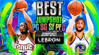 THE BEST JUMPSHOTS AFTER PATCH FOR EVERY BUILD3PT RATING on NBA2K24 100 GREEN WINDOW JUMPSHOTS [upl. by Aihsekram]