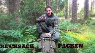 Outdoor Ausrüstung 26  RucksackInhalt für 3 Tage  wie einpacken [upl. by Diaz]