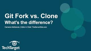 Git Fork vs Git Clone Whats the Difference [upl. by Aonian579]