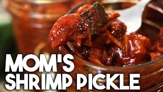 🍤 SHRIMP  PRAWN PICKLE  Moms recipe  Kravings [upl. by Relyt826]