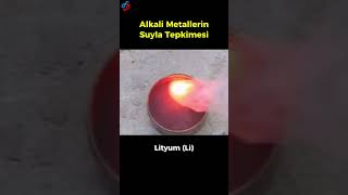 Alkali Metallerin Suyla Tepkimesi [upl. by Nwatna879]