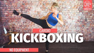 30 Minute Cardio Kickboxing Workout  No Equipment Needed SWEAT FEST [upl. by Ahscrop]