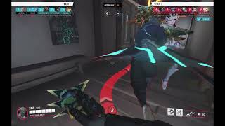 Eichenwalde overwatch 2 genji gameplay [upl. by Styles]