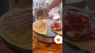 Crepé🧡🥳 icecream food crepas dessert crepe crepa chocolate crepera [upl. by Hplodnar]