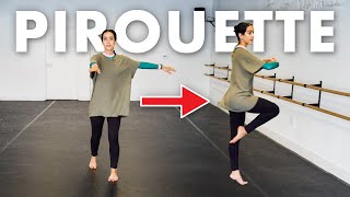 Jazz Pirouette Tutorial 5 Easy Steps [upl. by Arreip]