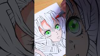 Drawing MITSURI KANROJI 😊  Demon Slayer  Kimetsu no Yaiba shorts demonslayer [upl. by Rosse]