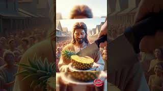 Sacred Slice Jesus and the Pineapple Miracle jesusanimation jesus godfe christiancartoons [upl. by Vinay]