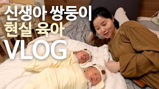 쌍둥이 신생아 현실 육아 브이로그 VLOGㅣ서울주부 ep7 [upl. by Gwenn]