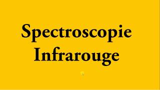 Spectroscopie Infrarouge  Intro Partie 1  شرح بالدارجة [upl. by Ariella]