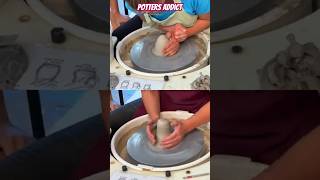 Mastering the Wheel Student Pottery Progress Timelapse Shorts [upl. by Turmel]