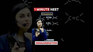 Dehalogenation in 1 Minute by Anushka mam chemistryvibes neet2024 neet [upl. by Llewol]