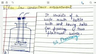 Instrumentation of Conductometric Titration  Conductivity Cell Conductometer bpharmacynotes sem1 [upl. by Nylg]