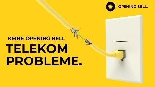 TELEKOM PROBLEME  KEINE OPENING BELL HEUTE [upl. by Nerol333]