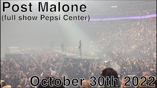 FULL SET Post Malone at the Denver Pepsi Center 103022 HD [upl. by Figge]