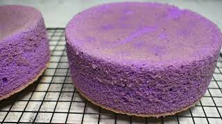 EASY UBE CHIFFON CAKE [upl. by Ardnaik]