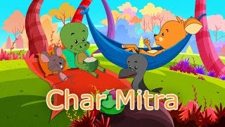 Char Mitra  Marathi Story For Children with Moral  Chan Chan Goshti Marathi [upl. by Manolo]