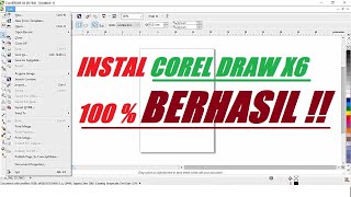 Cara install corel draw x6 pakai crack CORE [upl. by Omoj202]