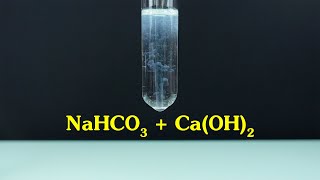 NaHCO3  CaOH2 Natri hidrocacbonat sodium bicarbonate PƯ với canxi hidroxit calcium hydroxide [upl. by Esilana]