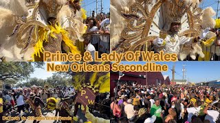 Prince amp Lady of Wales SampP Club Secondline  New Orleans  DaTruth Vs Stooges Brass Band Battle [upl. by Ettie24]