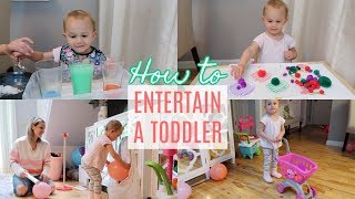 HOW TO ENTERTAIN A 2 YEAR OLD TODDLER MONTESSORI ACTIVITIES AT HOME Tres Chic Mama [upl. by Eilatam]