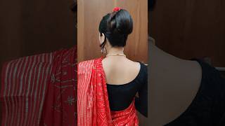 Very Easy Karwa chauth Juda Hairstyle❤️ shortsvideo juda hairstyle karwachauthspecial [upl. by Ahsata]