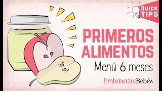 😋🍎 PAPILLAS para BEBÉS de 6 MESES Primeros alimentos [upl. by Kcirredal231]