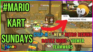 🔴MarioKartSundays CTGPR CTWWs  Retro Rewinds New Battle Mode 150cc All Vehicles NEW MAPS [upl. by Patsis]