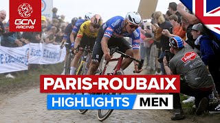 Chaos amp Cobbles In Hell  ParisRoubaix 2023 Highlights  Men [upl. by Inaboy]