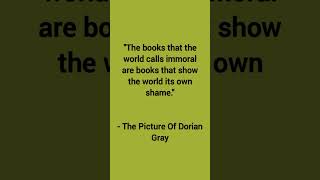 The Picture Of Dorian Gray by Oscar Wilde quotes literature shortvideo [upl. by Salamone291]