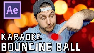 After Effects Tutorial  Karaoke Bouncing Ball [upl. by Froma]