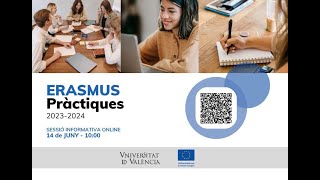 Sessió informativa sobre les beques Erasmus Pràctiques 20232024 [upl. by Suillenroc739]