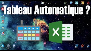 Tuto Comment faire automatiquement des beaux tableaux sur Excel [upl. by Ajtak]