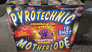 1️⃣6️⃣shot 500gram PYROTECHNIC MOTHERLODE Phantom👻Fireworks [upl. by Nauqal944]