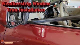 Toyota Sienna Weatherstrip Window Molding Trim Seal Installation The Easy Way [upl. by Emmey366]