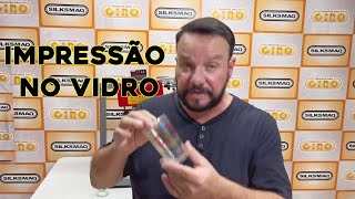 Impressão no vidro na maquina transfer giro Silksmaq [upl. by Theis]