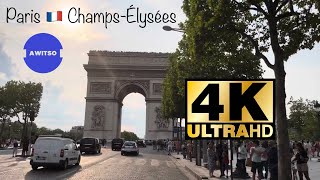 A Walk In The Streets Of Paris France  Arc de Triomphe amp ChampsÉlysées Avenue 4K [upl. by Adien616]