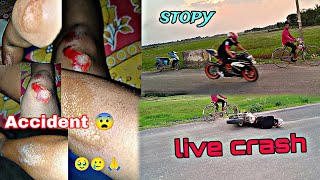 live bike accident hoi gol 😭  KTM Rc totel loss 🥹  stopy try  kbvlogs654 [upl. by Vassily]