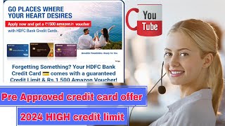 Hdfc Bank Pre Approved credit Offer 2024 [upl. by Thomas]