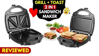 Russell Hobbs Sandwich Maker 2 in 1 Sandwich ToasterGrill  Best Sandwich Maker  RST750M2S [upl. by Oiraved]