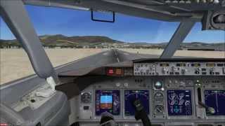 FSX Landing at Florence airport with Boeing 737 PrivatAir [upl. by Eelahc]