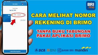 Cara Cek Rekening Sendiri Di BRIMO  Melihat Nomor Rekening Sendiri Di BRIMO  Cek Rekening BRIMO [upl. by Aicilaf]