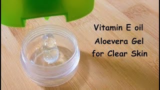 Vitamin E night cream for healthy skin  benefits of vit E and aloevera gel on skin [upl. by Ochs246]