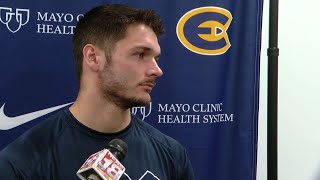 WEB EXTRA Isaac Garside on Blugolds season WIAC play [upl. by Carrillo417]