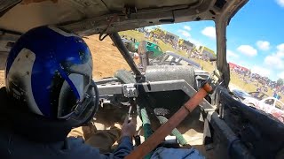 Kirkton Fair 2024 Demolition Derby 6 Cylinder Class In Car 45 Dan Scheerer [upl. by Etheline]