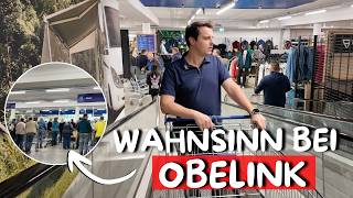 Am FEIERTAG zu OBELINK  Absoluter WAHNSINN 🤯 Shoppingtour im größten Campingshop [upl. by Ruyam]