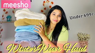 I Got Winter Wears From Meesho  Meesho Winter Wear Haul 🤩 [upl. by Yerbua]